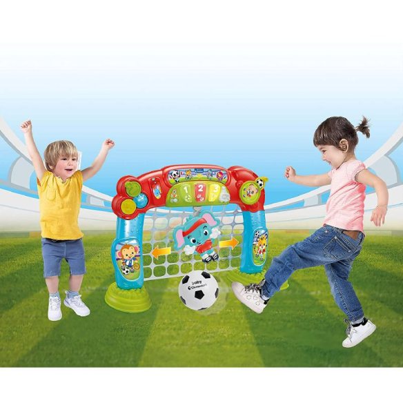 Clementoni - Tira e Segna Goleador porta calcio per bambini