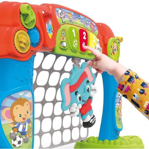 Clementoni - Tira e Segna Goleador porta calcio per bambini