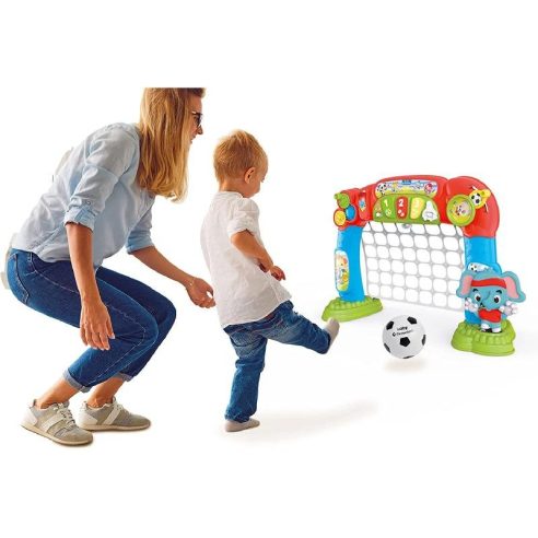 Clementoni - Tira e Segna Goleador porta calcio per bambini