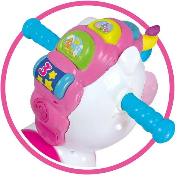 Clementoni - Nuvola Dolce Unicorno cavallo a dondolo per bambine
