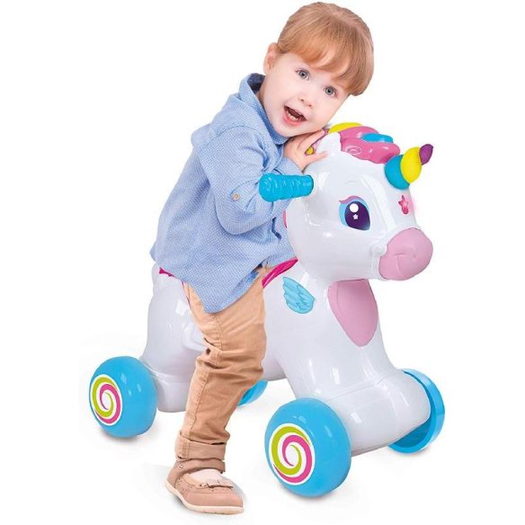 Clementoni - Nuvola Dolce Unicorno cavallo a dondolo per bambine