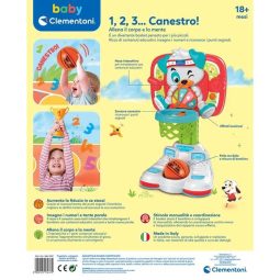 Clementoni - 1,2,3...Canestro! gioco imitazione basket per bambini prezzo basso 2