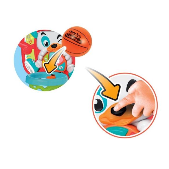 Clementoni - 1,2,3...Canestro! gioco imitazione basket per bambini prezzo basso