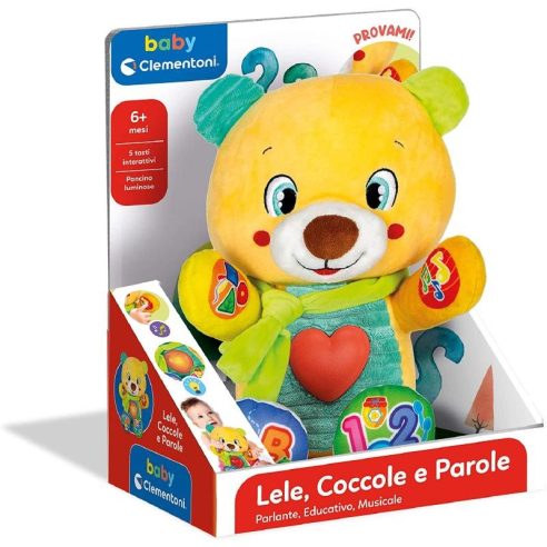 Clementoni - Lele Coccole e Parole orsetto peluche parlante per bambini prezzi bassi