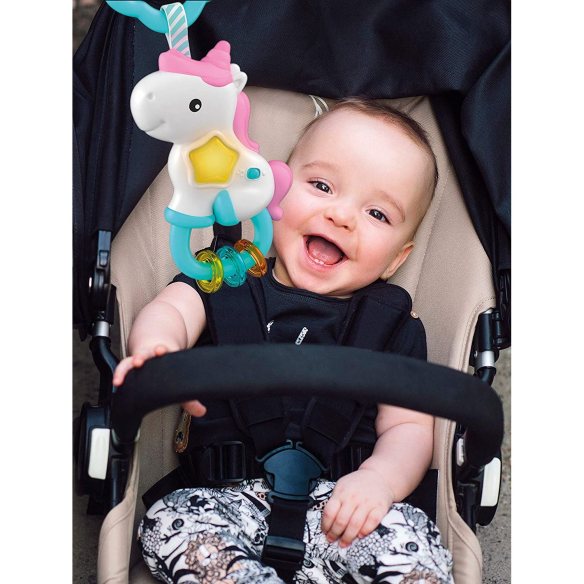 Clementoni - Magic Unicorn Light & Melodies sonaglio elettronico luci e suoni per neonati prezzi bassi