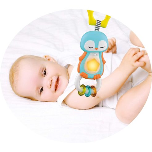 Clementoni - Sweet Pinguin Light & Melodies sonaglio luci e suoni per neonati prezzi bassi