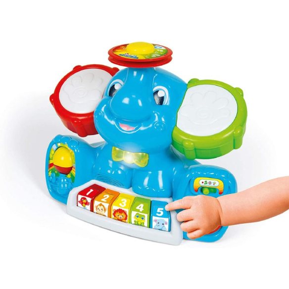 Clementoni - Alberto Elefantino in Concerto gioco interattivo luci e suoni per bambini prezzi bassi