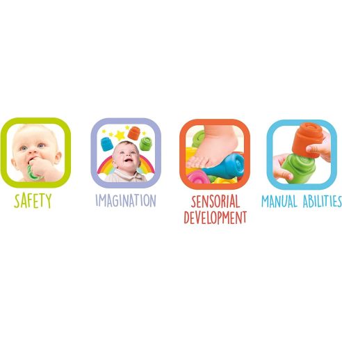 Clementoni - Soft Clemmy - Tavolo Clementoni per bambini costruzioni morbide prezzi bassi