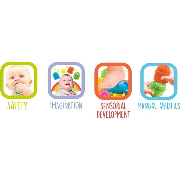 Clementoni - Soft Clemmy - Tavolo Clementoni per bambini costruzioni morbide prezzi bassi