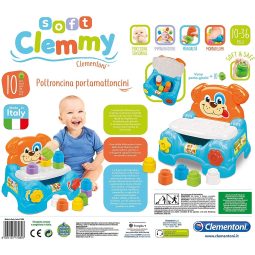 Clementoni - Poltroncina Portamattoncini gioco costruzioni morbide per bambini prezzi bassi 2