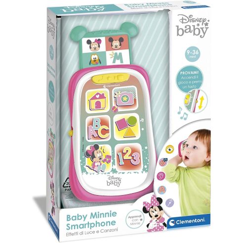 Clementoni - Smartphone Disney Baby Minnie telefono luci e suoni per bambine prezzi bassi
