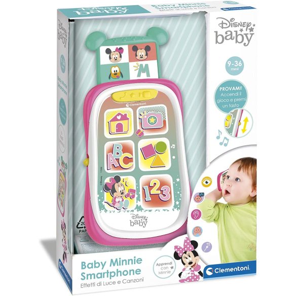 Clementoni - Smartphone Disney Baby Minnie telefono luci e suoni per bambine prezzi bassi