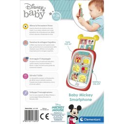 Clementoni - Smartphone Disney Baby Mickey telefono luci e suoni per bambini 2