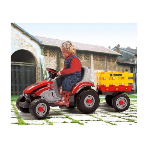 Pèg Pèrego - Trattore Mini Tony Tigre con rimorchio a pedali