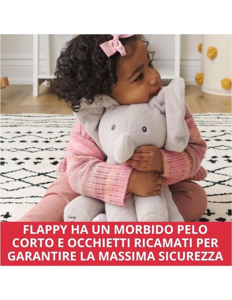 Baby Gund Elefantino che muove le orecchie e gioca a cucù