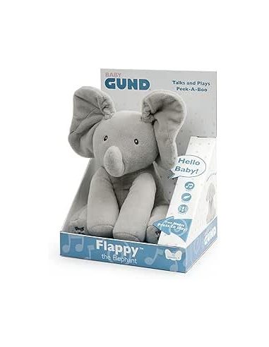 Baby Gund Elefantino che muove le orecchie e gioca a cucù