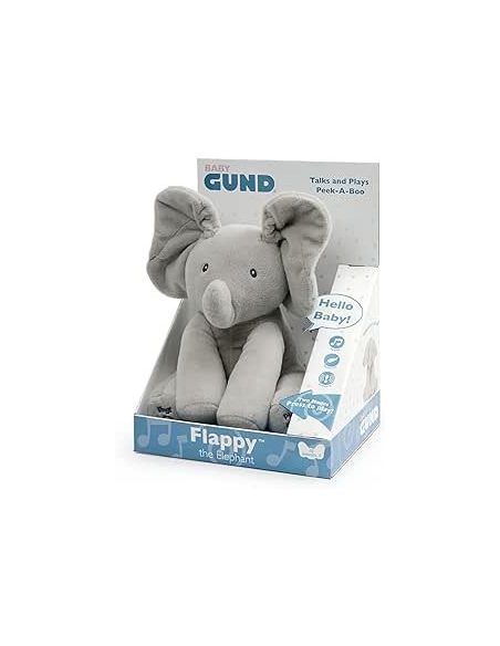 Baby Gund Elefantino che muove le orecchie e gioca a cucù