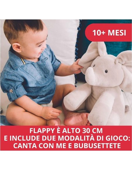 Baby Gund Elefantino che muove le orecchie e gioca a cucù