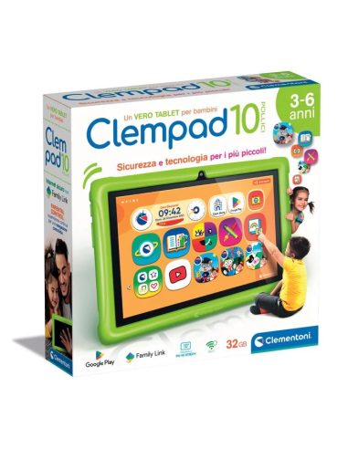 Clementoni - Clempad 10" dai 3-6anni