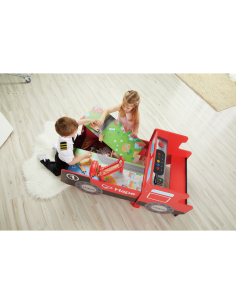 Hape Grande tavolo treno con cabina richiudibile di legno per bambini 2