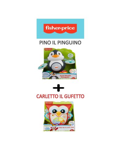 Fisher Price - Carletto il Gufetto + Pino il Pinguino - Parlamici