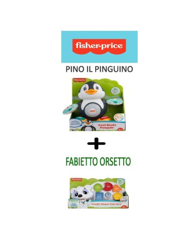 Fisher Price - Parlamici - Pino Pinguino numeri e colori + Fabietto Or