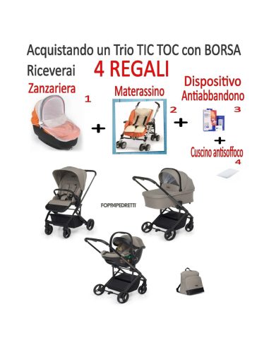 Foppapedretti - Tic Toc I-Size - Trio Passeggino - Sistema Modulare