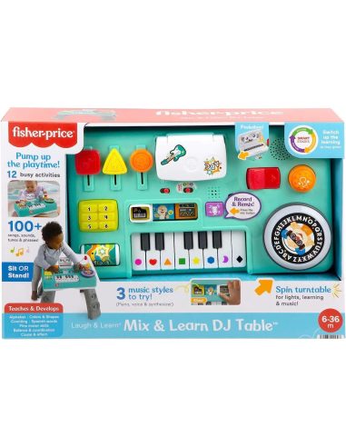 Fisher-Price Ridi E Impara Consolle Per Dj Gioca E Impara, Giocattolo