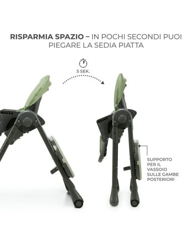 kinderkraft seggiolone pappa e sdraietta Tummie
