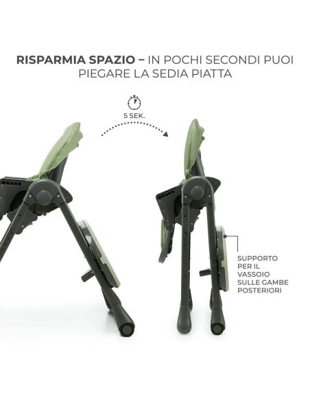 kinderkraft seggiolone pappa e sdraietta Tummie