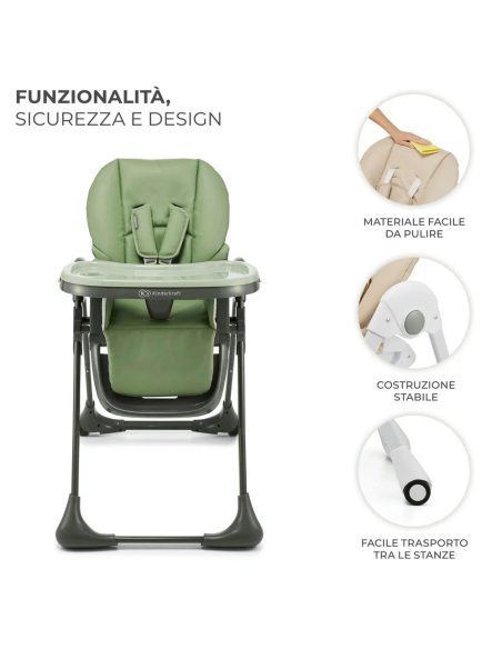 kinderkraft seggiolone pappa e sdraietta Tummie
