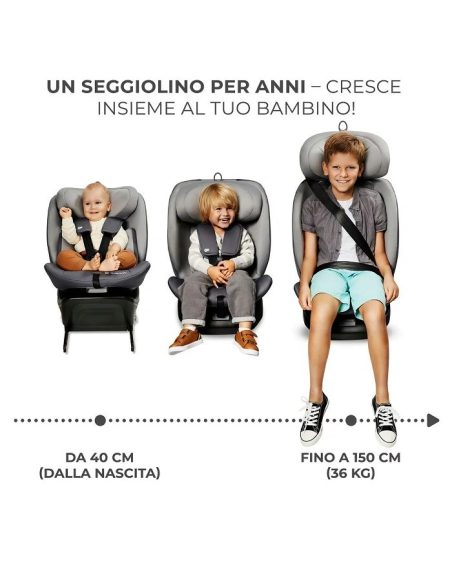 Seggiolino auto 40-150 cm (40-150 cm) RWF i-Size I-GROW