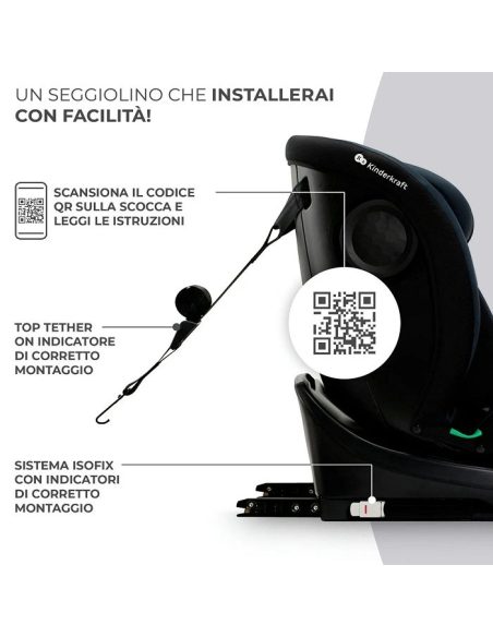 Seggiolino auto 40-150 cm (40-150 cm) RWF i-Size I-GROW