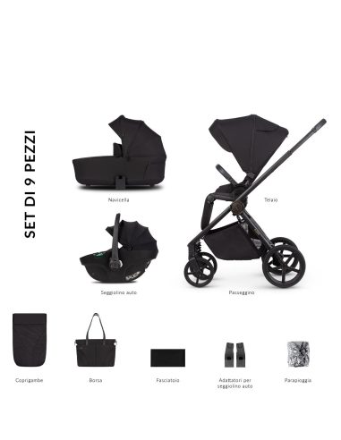 Venicci - Claro - Trio Sistema Modulare Con questo passeggino vi concentrerete sull'essenziale: sicurezza, comfort 2025