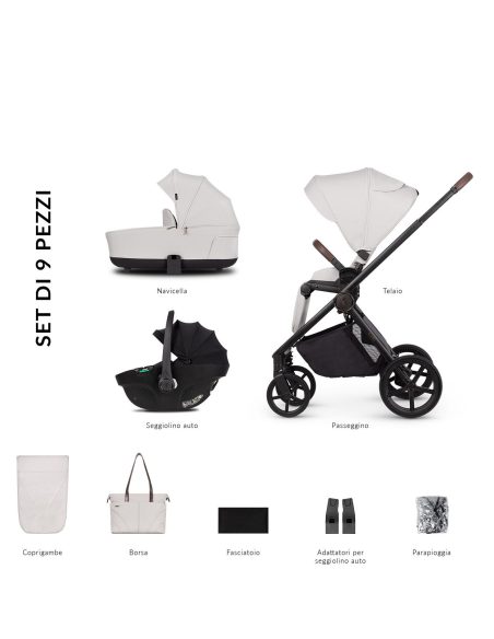 Venicci - Claro - Trio Sistema Modulare Con questo passeggino vi concentrerete sull'essenziale: sicurezza, comfort 2025