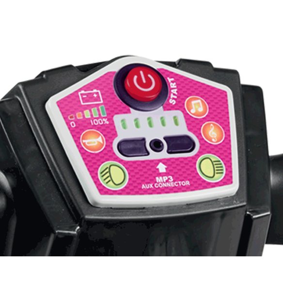 Peg Perego - Quad elettrico per bambine con luci e suoni Peg Perego - Quad elettrico per bambine con luci e suoni