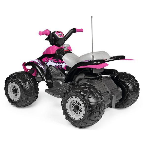 Peg Perego - Quad elettrico per bambine con luci e suoni Peg Perego - Quad elettrico per bambine con luci e suoni