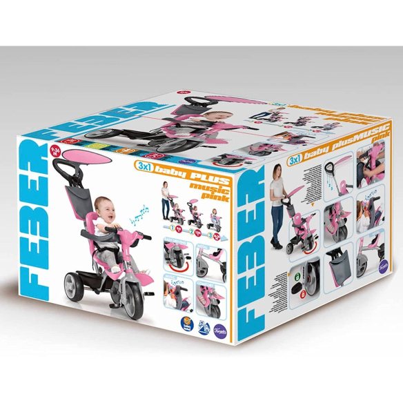 Feber- Baby Plus Music - Triciclo dai 9 mesi in su