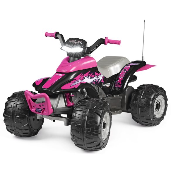 Peg Perego - Quad elettrico per bambine con luci e suoni Peg Perego - Quad elettrico per bambine con luci e suoni