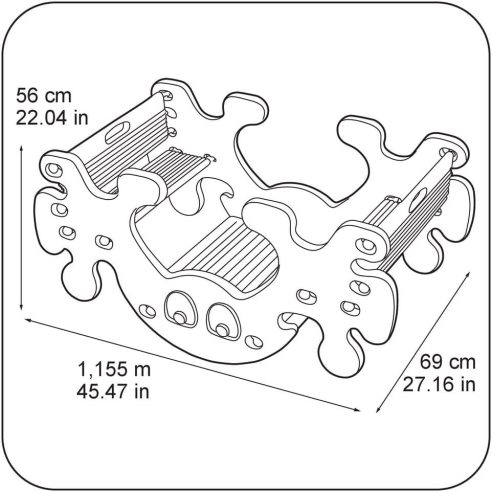 Feber - Mesa Pic Nic tavolo gioco dondolo per bambini