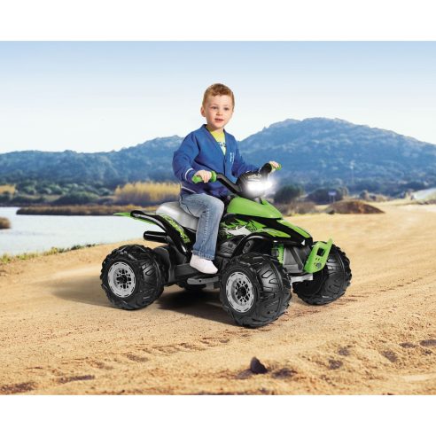 Peg Perego - Quad elettrico per bambini con luci e suoni