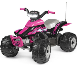 Peg Perego - Quad elettrico per bambine con luci e suoni