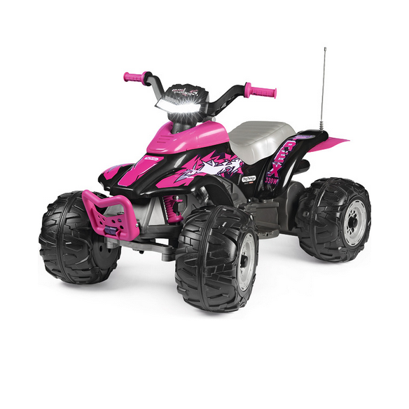 Peg Perego - Quad elettrico per bambine con luci e suoni Peg Perego - Quad elettrico per bambine con luci e suoni