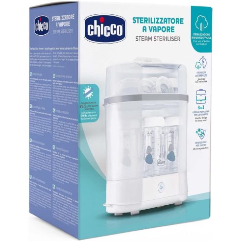 Chicco - Sterilizzatore a vapore biberon tettarelle tiralatte succhietti