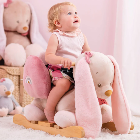 Nattou - Dondolo coniglietto Sasha e Pauline per bambini