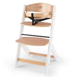 Kinderkraft - Enock col. Naturale/Bianco - Seggiolone in Legno evolutivo 2