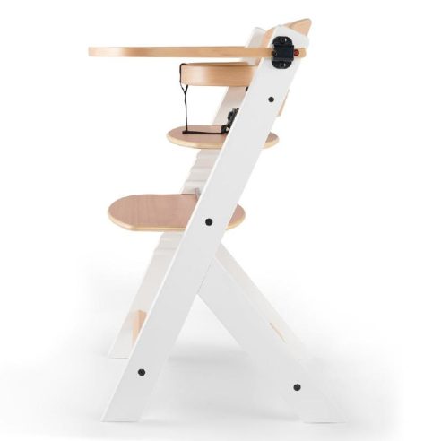 Kinderkraft - Enock col. Naturale/Bianco - Seggiolone in Legno evolutivo