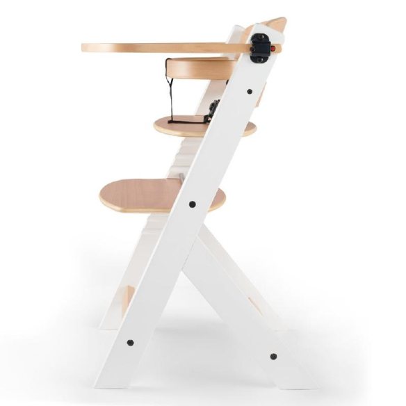 Kinderkraft - Enock col. Naturale/Bianco - Seggiolone in Legno evolutivo