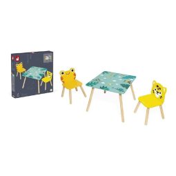 Janod - Tropik - Set Tavolo e 2 sedie in legno da bambini prezzo basso 2
