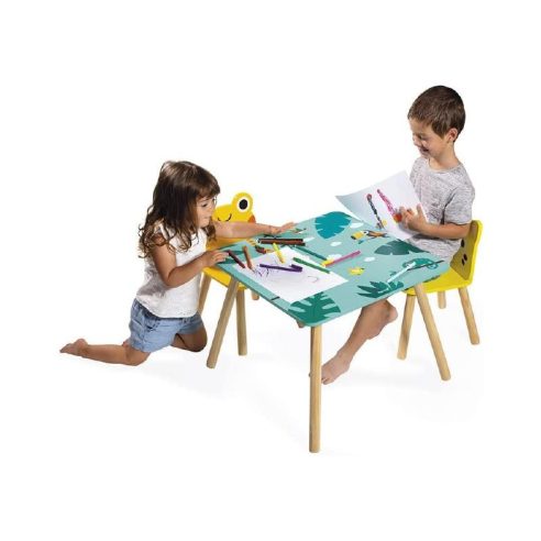 Janod - Tropik - Set Tavolo e 2 sedie in legno da bambini prezzo basso